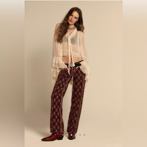 We The Free Tennessee Low-Rise Printed Corduroy Boyfriend Jeans